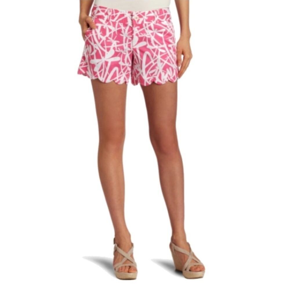 Lilly Pulitzer Pink and White Women's Shorts